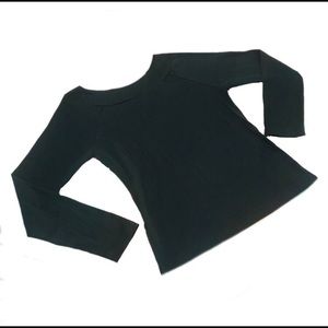 Fiorlini International Green Off Shoulder Long Sleeve Top Size Medium